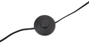 Lampă arcuită modernă alamă cu abajur bej - Vinossa