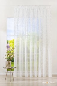 Perdea albă/gri 140x245 cm Amanda – Mendola Fabrics