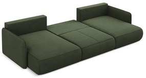 Colțar verde extensibil/cu spațiu de depozitare Nanea – Makamii