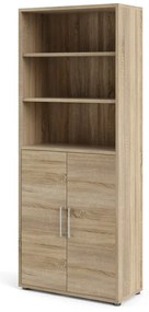 Bibliotecă modulară cu aspect de lemn de stejar 89x222 cm Prima – Tvilum