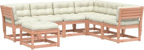 vidaXL Set mobilier de grădină cu perne, 7 piese, lemn masiv douglas