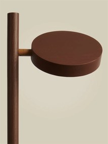 Lampadar LED din lemn de frasin maro Okinawa