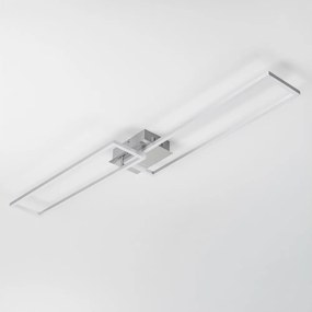 Plafonieră LED/40W/230V crom mat