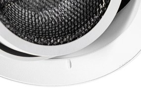 Spot modern îngropat alb GU10 AR111 rotund fără rama - Oneon Honey