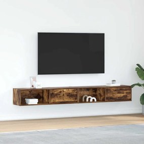 vidaXL Dulapuri TV 2 buc Stejar afumat 100x31x25,5 cm Lemn prelucrat