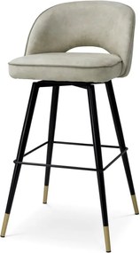 Set de 2 scaune bar design LUX Cliff, Mayer silver