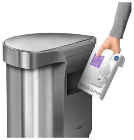 Coș de gunoi cu senzor din oțel inoxidabil 45 l - simplehuman