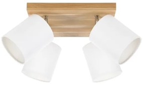 Spot de tavan Spot-Light DO56844474 APRILLIA 4xE27/25W/230 stejar/alb