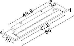 Aplica de perete LED baie IP44 LIVO neagra
