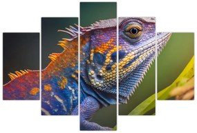 Tablou - Iguana colorată (150x105 cm)