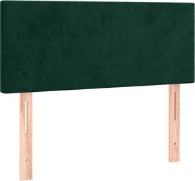 vidaXL Tăblie de pat, verde închis, 90x5x78/88 cm, catifea