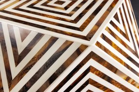 Masuta auxiliara design unicat Bone Inlay 60cm