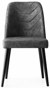 Set de scaune de sufragerie Dallas Anthracite, 2bucăți