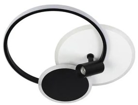 Plafonieră LED dimabilă LED/65W/230V 3000-6500K alb/negru + telecomandă