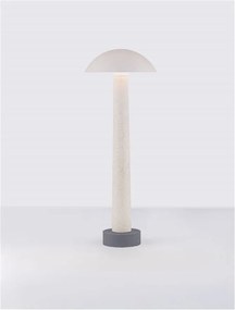Stalp LED din ciment alb pentru exterior IP65 Tura H-55cm