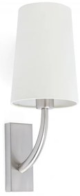 Aplica de perete eleganta design clasic REM nickel/alb