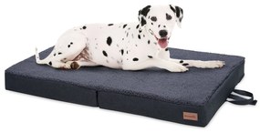 Paco, așternut pentru câine, pernă pentru câine, lavabil, ortopedic, antiderapant, respirabilă, spumă cu memorie, mărimea L (100 × 10 × 70 cm)