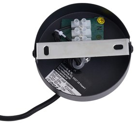 Lampă pandantiv retro neagră cu sticlă verde - Bizle