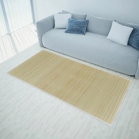 Carpeta dreptunghiulara din bambus natural, 150 x 200 cm Bej, 150 x 200 cm