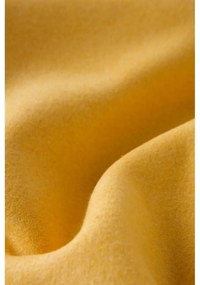 Pled din amestec de bumbac Euromant Basics, 140 x 180 cm, galben