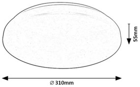 Rabalux 71035 - Plafonier LED RGB dimabil CERRIGEN LED/24W/230V