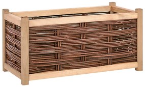 vidaXL Strat inălțat de grădină, 80 x 40 x 40 cm, lemn masiv de pin