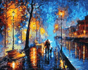 Pictura pe numere cu un cadru "Promenada 3" 50x40 cm