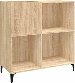 vidaXL Dulap pentru discuri stejar sonoma 84,5x38x89 cm lemn compozit