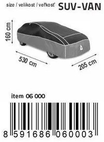 Compass Prelată de protecție împotriva grindinei PREMIUM SUV-VAN 530 x 205 x 160 cm