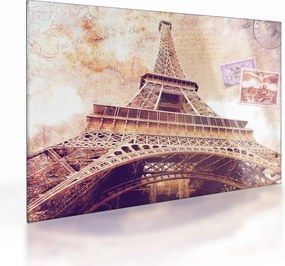 Tablou pe sticlă - Prriveliștea din Paris (70x50 cm)