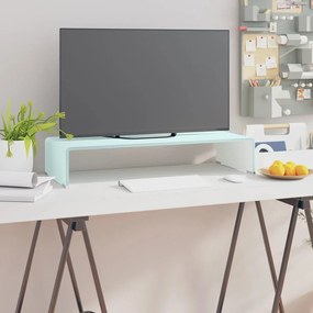 244144 vidaXL Stativ TV/Suport monitor, sticlă, verde, 70 x 30 x 13 cm