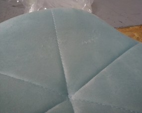 REDUCERE Scaun de birou albastru deschis AVOLA VELVET calitatea II