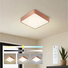Brilagi - Plafonieră LED reglabilă POOL SQUARE LED/36W/230V 40x40 cm bronză + telecomandă