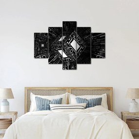 Tablou cu un cub abstract (150x105 cm)