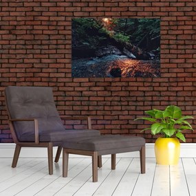 Tablou cu râu montan (90x60 cm)