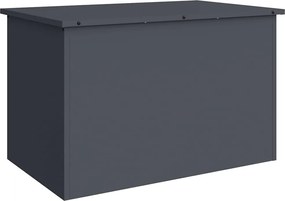 vidaXL Cutie de depozitare exterioară Antracit 80 x 50,5 x 50 cm Oțel