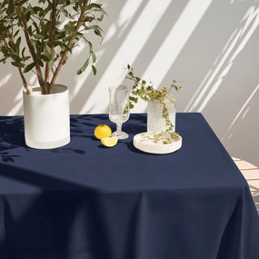 Goldea față de masă loneta - albastru-indigo 120 x 120 cm