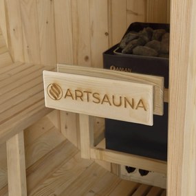 Vonkajšia sudová sauna Spitzbergen M dĺžka 120 cm priemer 190 cm (3,6 kW)
