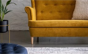 Canapea galbenă 150 cm Aros – ELTAP
