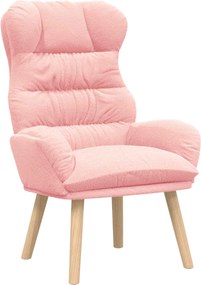 vidaXL fotoliu Roz 69 x 74 x 93 cm Țesătura Sherpa