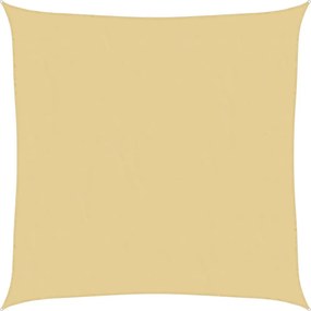 vidaXL Parasolar, nisipiu, 4,5x4,5 m, 100% poliester Oxford