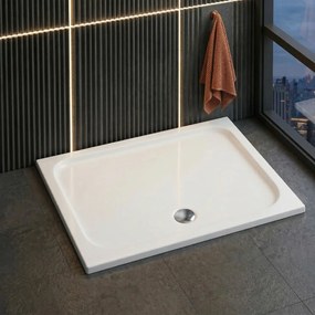 Cada pentru dus din acril Rea Belmond White 80x100