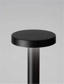 Stalp de exterior pentru terasa sau gradina, MOOD negru H-40cm