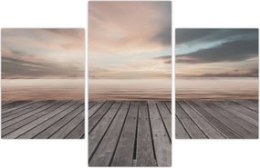 Tablou - Pier la apus de soare (90x60 cm)