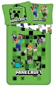 Minecraft Out of the Box set de lenjerie de pat 140×200cm, 70×90 cm microfibre