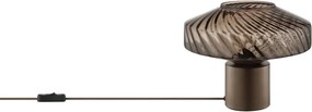 Brilliant - Lampă de masă LYN 1xE27/20W/230V maro/maro fumuriu