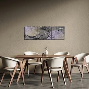 Tablou - Design (cu ceas) (90x30 cm)