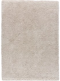 Covor bej din fibre reciclate 60x110 cm Shaggy Reciclada – Universal