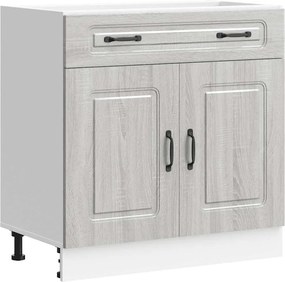 vidaXL Dulap de bază de bucătărie „Kalmar” Lemn prelucrat Sonoma gri