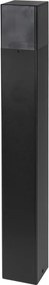 Lampă de exterior 1xE27/40W/230V IP44 80 cm neagră/fumurie